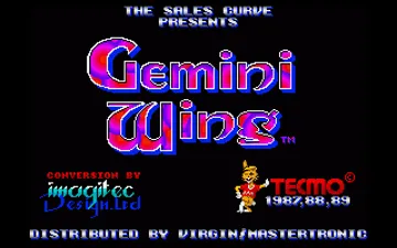 Gemini Wing screen shot title